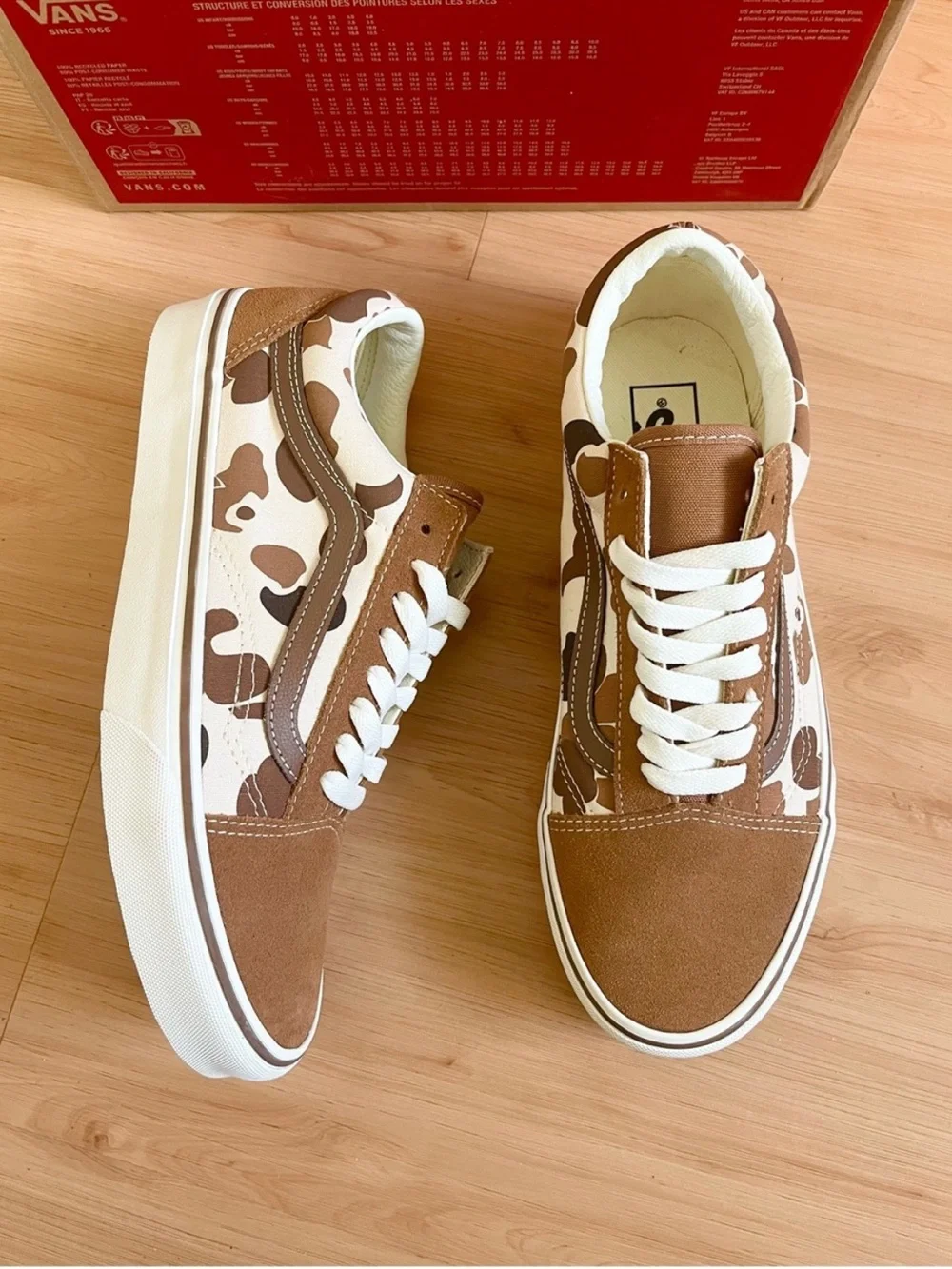 Vans Old Skool Duck Camo Brown Women 10.0 US Mens 8.5US